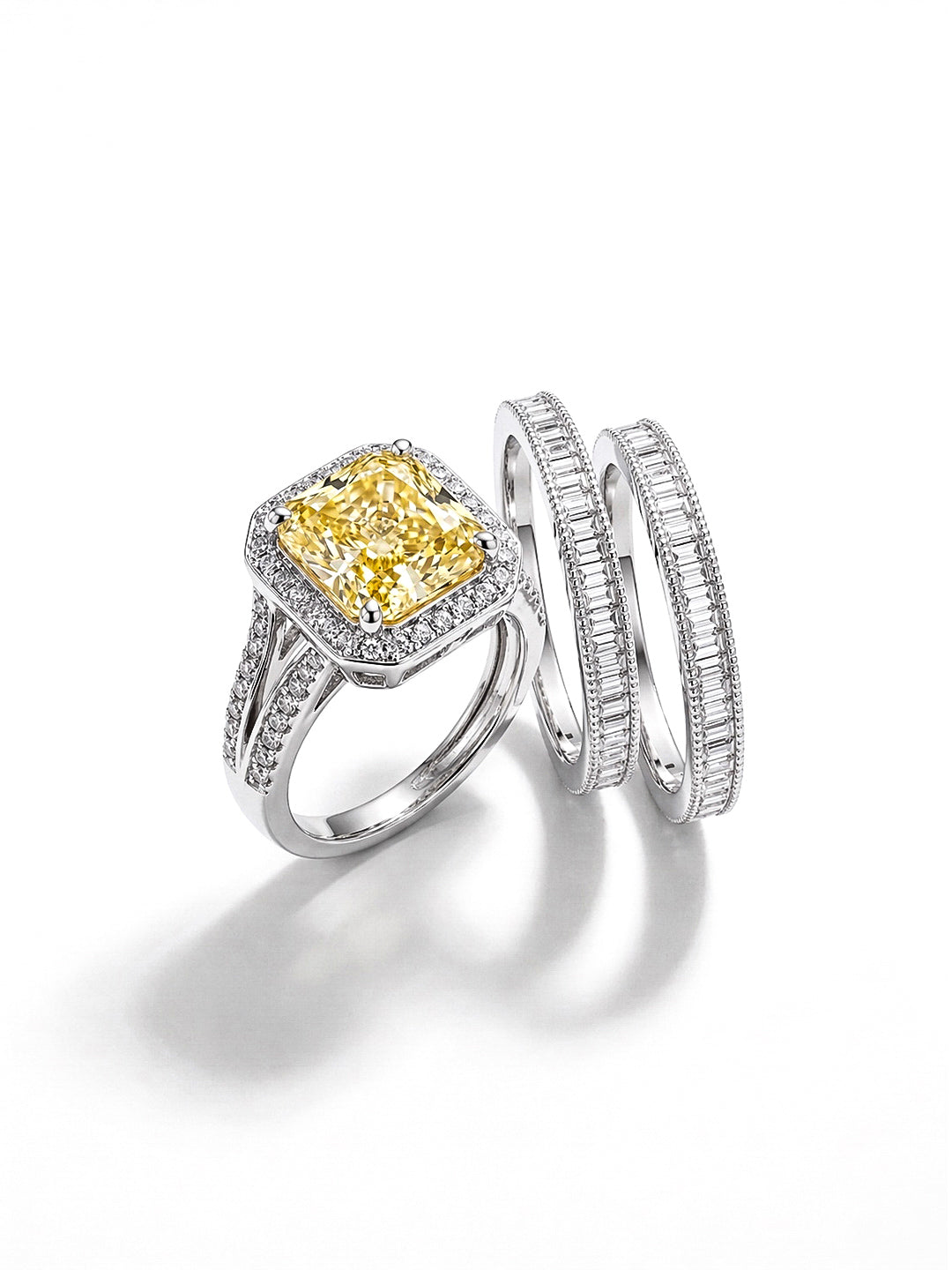 Trinity Ring in Canary Yellow